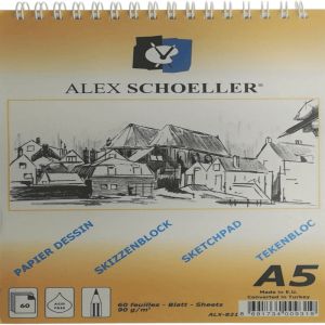 Alex Eskiz Blok A5 90 Gr Spr. Dik.60 Yp. Alx-821