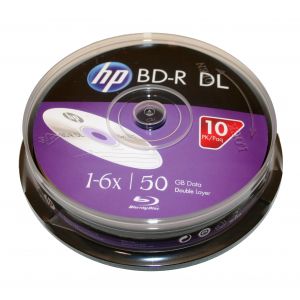HP BLU-RAY BD-R SL 50GB 6X 10 LU
