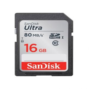 SANDISK 16 GB SDSDUNC-016G-GN6IN 80/MB 16GB ULT SD