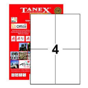 Tanex Laser Etiket Tw-2204 105 X 148.5 Mm