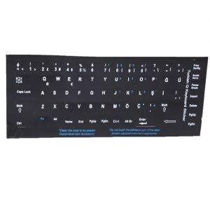Addıson Türkçe Q Siyah Klavye Stiker 300161