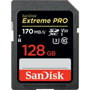SANDISK 128GB SD KART 170Mb/s EXT PRO SDSDXXY-1