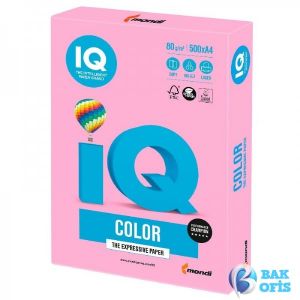 Iq Fotokopi Kağıdı Renkli A4 80Gr.fosforlu Pembe