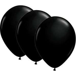 Atom Balon Metali̇k Si̇yah 12 Inch 100 Lü 