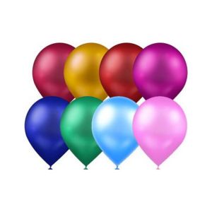 Atom Balon Metali̇k Karışık 12 Inch 100 Lü