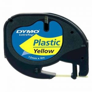 Dymo Şerit Let.plastik 12Mmx4M Sarı 721620 59423